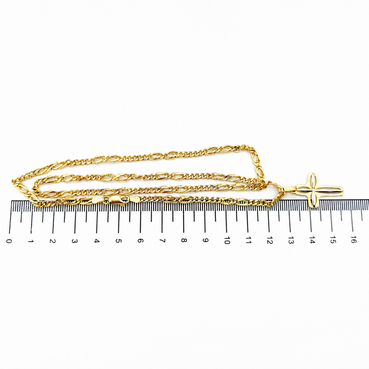 Collana con ciondolo - 18 carati Oro giallo, Oro bianco - Made in Italy - Handmade