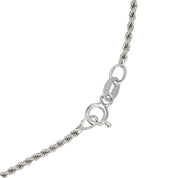 Collana con ciondolo - 18 carati Oro bianco - 0.125ct. tw. Diamante (Naturale)