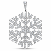 Ciondolo - 18 carati Oro bianco - 3.07ct. tw. Diamante (Naturale)