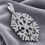 Ciondolo - 18 carati Oro bianco - 3.07ct. tw. Diamante (Naturale)
