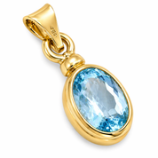 Ciondolo - 18 carati Oro giallo - 4.90ct. tw. Topazio