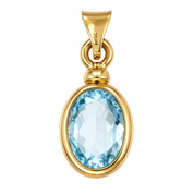 Ciondolo - 18 carati Oro giallo - 4.90ct. tw. Topazio