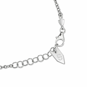 Collana con ciondolo - 18 carati Oro bianco - 0.36ct. tw. Onice - Diamante