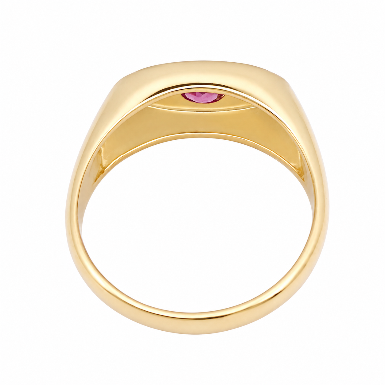Anello - 18 carati Oro giallo - 0.90ct. tw. Rubino - Diamante - Made in Italy - Handmade