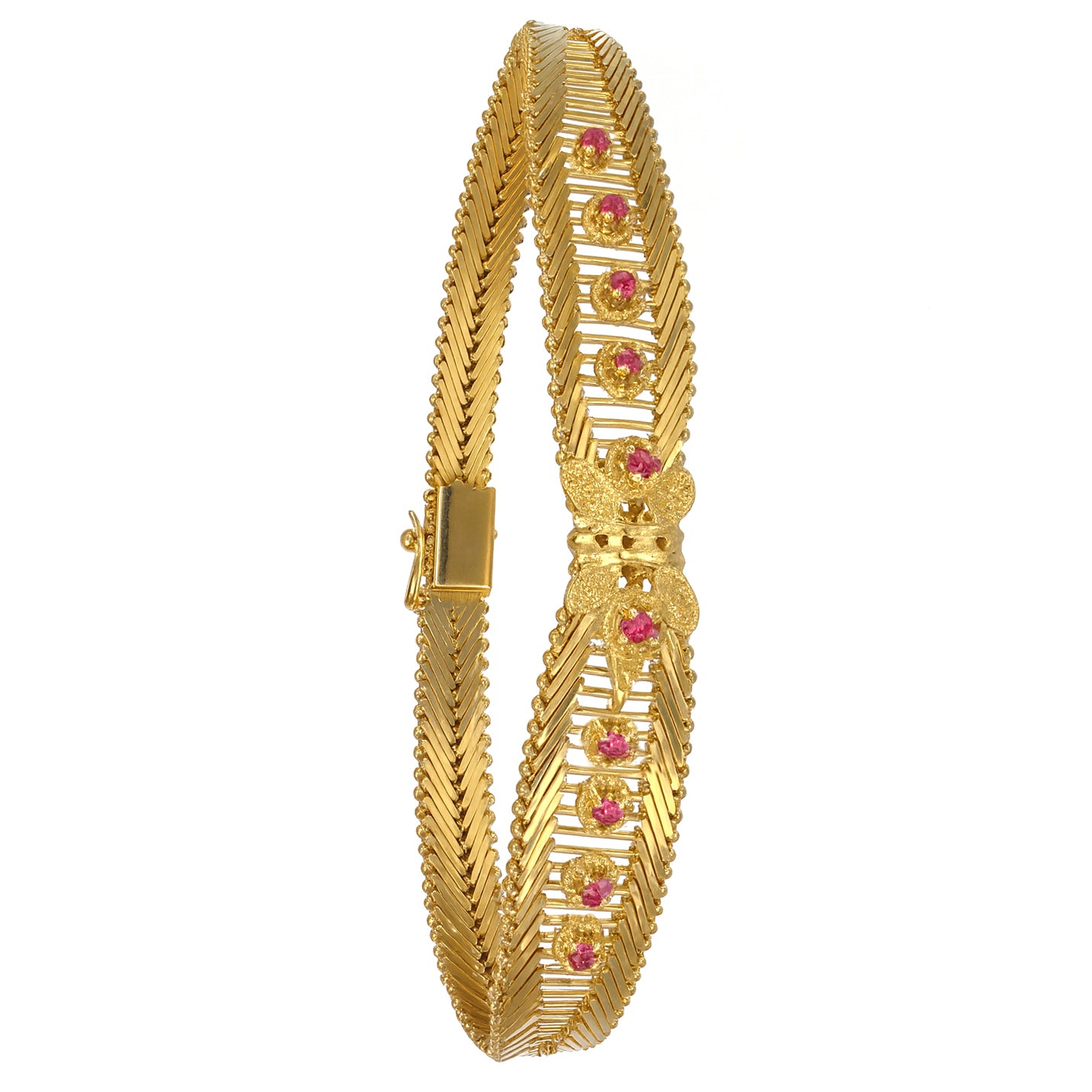 Bracciale - 18 carati Oro giallo - 0.35ct. tw. Rubino