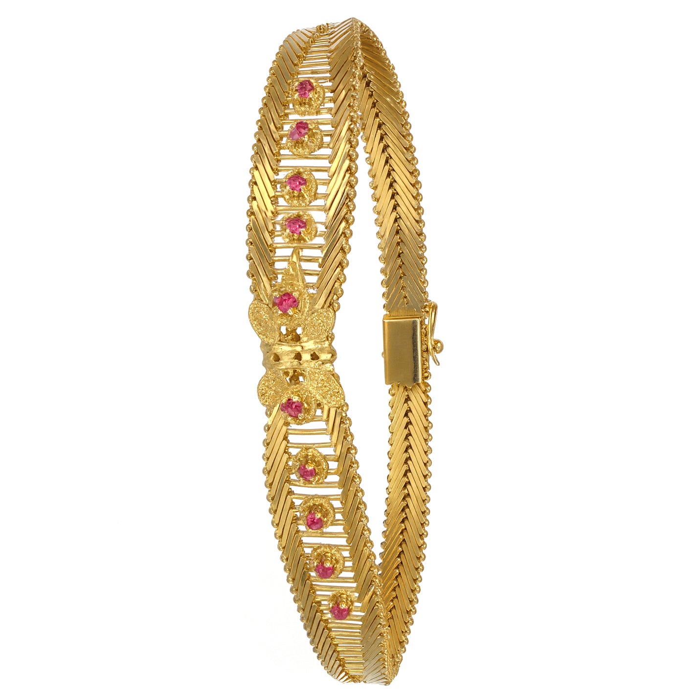 Bracciale - 18 carati Oro giallo - 0.35ct. tw. Rubino