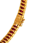 Bracciale - 9 kt Oro giallo - 4.56ct. tw. Rubino