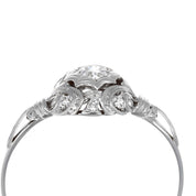 Anello - 18 carati Oro bianco - 0.19ct. tw. Diamante (Naturale)