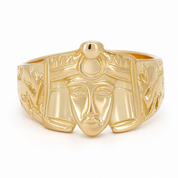 Anello - 18 carati Oro giallo - Made in Italy - Handmade