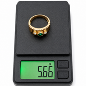 Anello - 18 carati Oro giallo, Oro rosa, Oro bianco - 0.68ct. tw. Smeraldo - Diamante - Made in Italy - Handmade