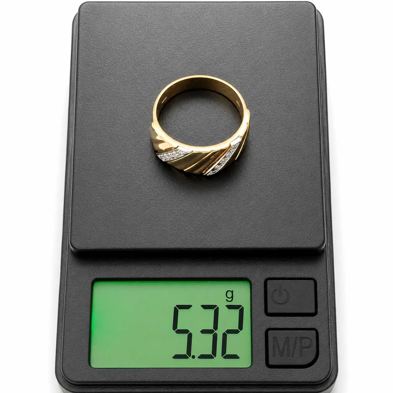Anello - 18 carati Oro giallo, Oro rosa, Oro bianco - 0.10ct. tw. Diamante (Naturale) - Made in Italy - Handmade