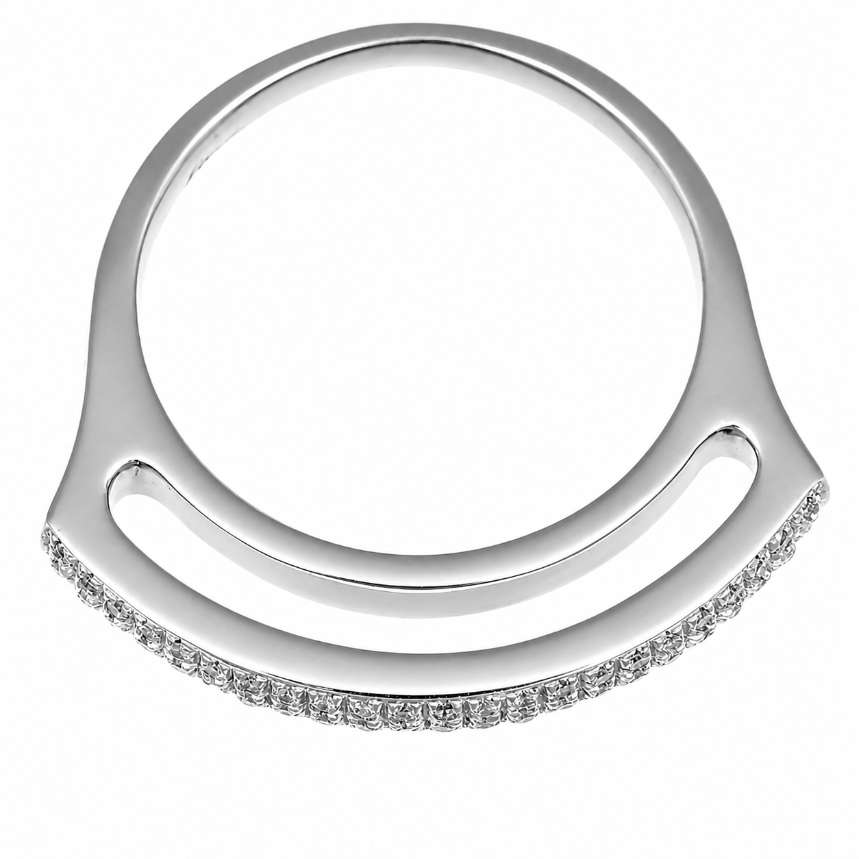 Anello - 18 carati Oro bianco - 0.48ct. tw. Diamante (Naturale) - Made in Italy - Handmade