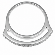 Anello - 18 carati Oro bianco - 0.48ct. tw. Diamante (Naturale) - Made in Italy - Handmade