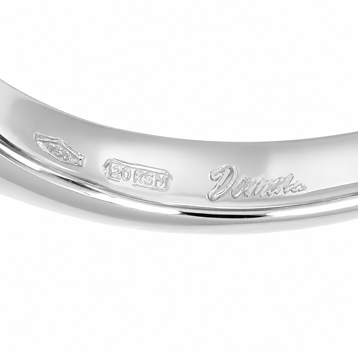 Anello - 18 carati Oro bianco - 0.48ct. tw. Diamante (Naturale) - Made in Italy - Handmade