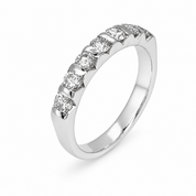 Anello - 18 carati Oro bianco - 0.56ct. tw. Diamante (Naturale) - Made in Italy - Handmade