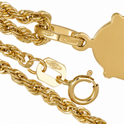 Collana con ciondolo - 18 carati Oro giallo - Handmade - Made in Italy