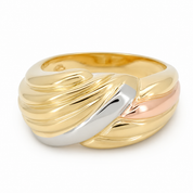 Anello - 18 carati Oro giallo, Oro rosa, Oro bianco - Made in Italy - Handmade