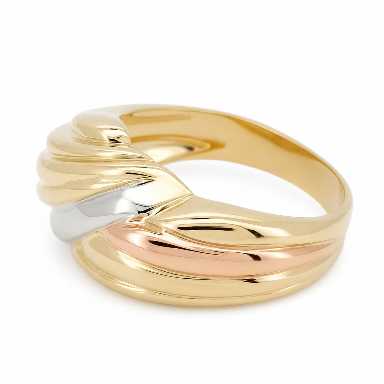 Anello - 18 carati Oro giallo, Oro rosa, Oro bianco - Made in Italy - Handmade
