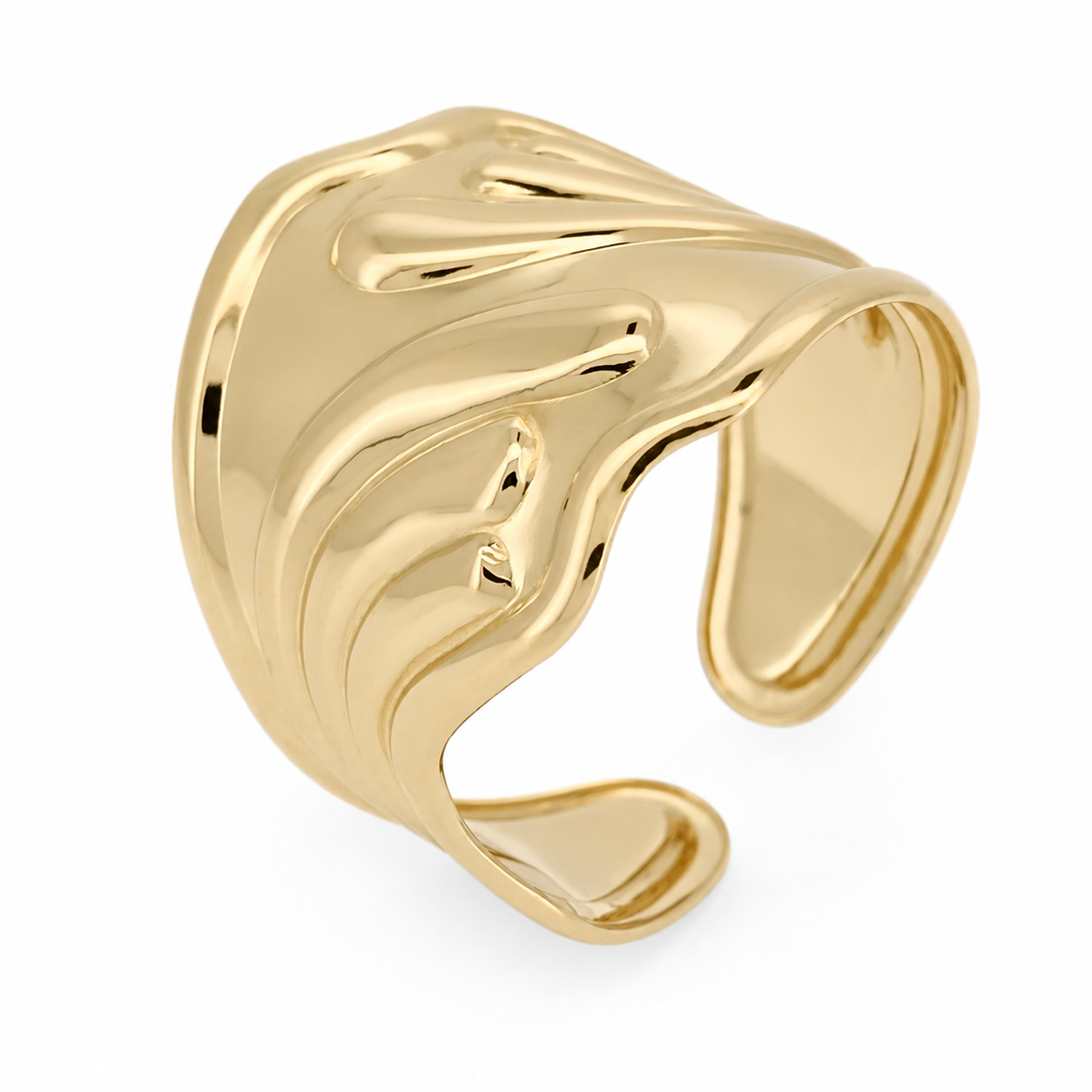 Anello - 18 carati Oro giallo - Made in Italy - Handmade