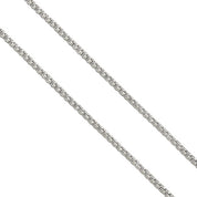 Collana con ciondolo - 18 carati Oro bianco - 0.86ct. tw. Zaffiro - Diamante