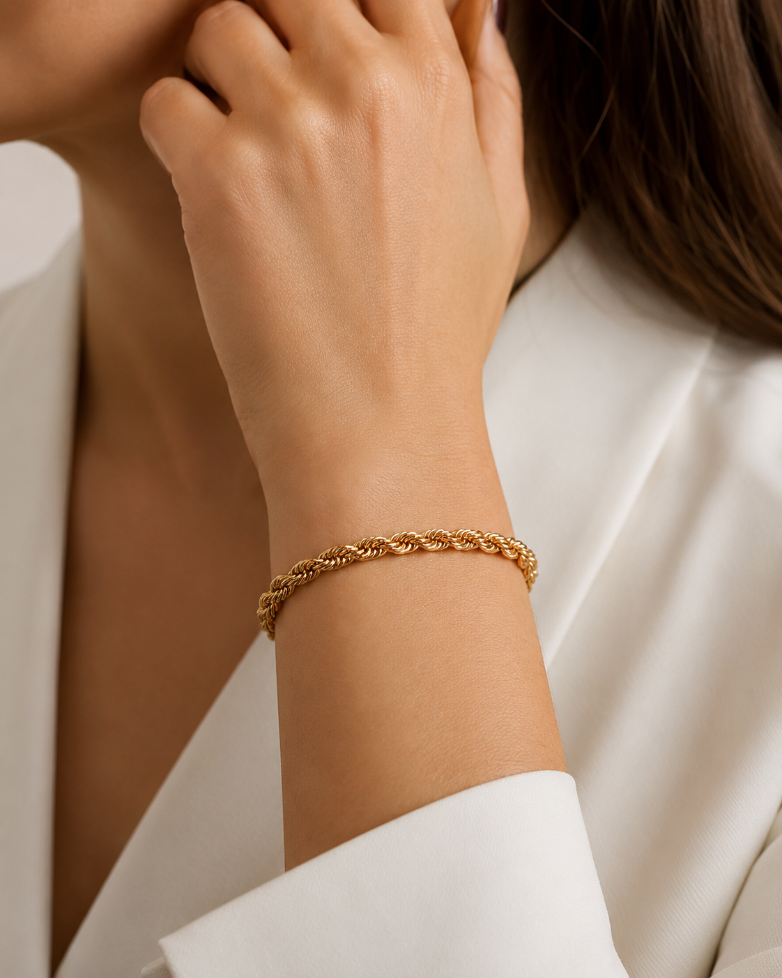 Bracciale - 18 carati Oro giallo - Made in Italy - Handmade