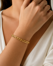 Bracciale - 18 carati Oro giallo - Made in Italy - Handmade