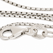 Collana con ciondolo - 18 carati Oro bianco - 0.04ct. tw. Diamante (Naturale) - Made in Italy - Handmade