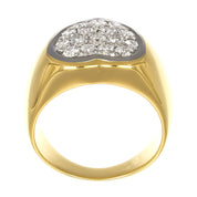 Anello - 18 carati Oro bianco, Oro giallo - 0.43ct. tw. Diamante (Naturale)