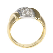 Anello - 18 carati Oro bianco, Oro giallo - 0.37ct. tw. Diamante (Naturale)