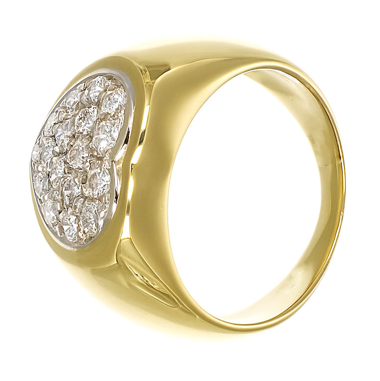 Anello - 18 carati Oro bianco, Oro giallo - 0.43ct. tw. Diamante (Naturale)