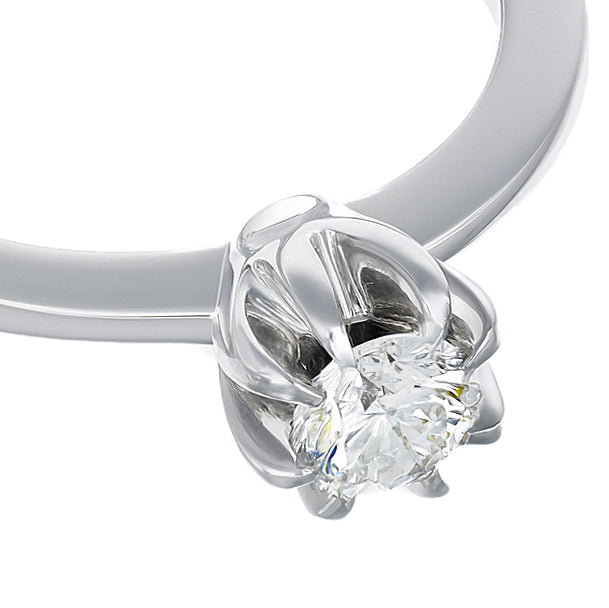 Anello - 18 carati Oro bianco - 0.41ct. tw. Diamante (Naturale)