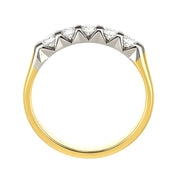 Anello - 18 carati Oro bianco, Oro giallo - 0.35ct. tw. Diamante (Naturale)