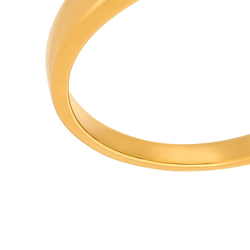 Anello - 18 carati Oro giallo - 0.18ct. tw. Diamante (Naturale)