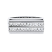 Anello - 18 carati Oro bianco - 0.70ct. tw. Diamante (Naturale)