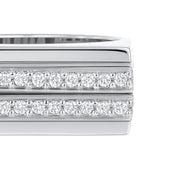 Anello - 18 carati Oro bianco - 0.70ct. tw. Diamante (Naturale)