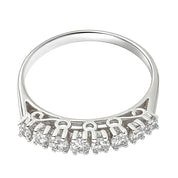 Anello - 18 carati Oro bianco - 0.24ct. tw. Diamante (Naturale)