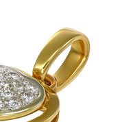 Ciondolo - 18 carati Oro bianco, Oro giallo - 0.24ct. tw. Diamante (Naturale)