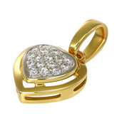 Ciondolo - 18 carati Oro bianco, Oro giallo - 0.24ct. tw. Diamante (Naturale)