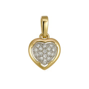 Ciondolo - 18 carati Oro bianco, Oro giallo - 0.24ct. tw. Diamante (Naturale)