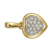 Ciondolo - 18 carati Oro bianco, Oro giallo - 0.24ct. tw. Diamante (Naturale)