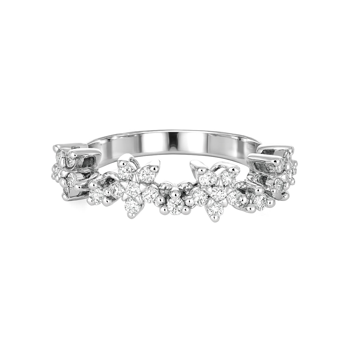 Anello - 18 carati Oro bianco - 0.70ct. tw. Diamante (Naturale)