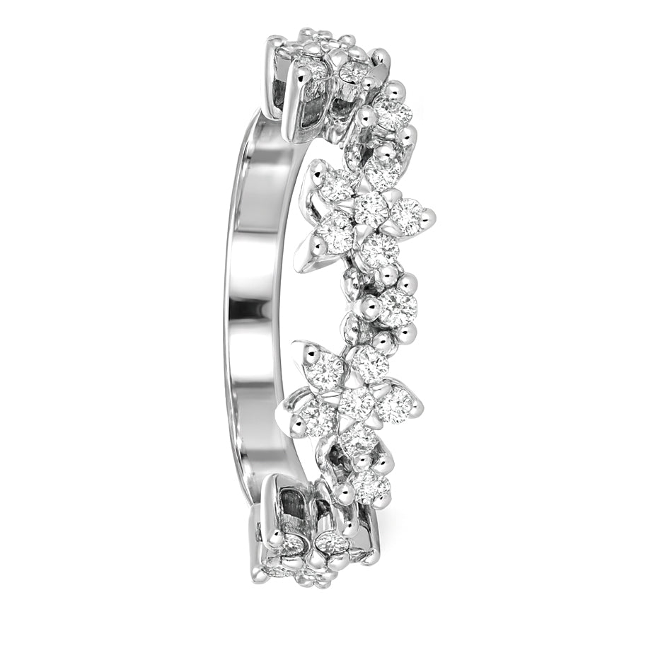 Anello - 18 carati Oro bianco - 0.70ct. tw. Diamante (Naturale)