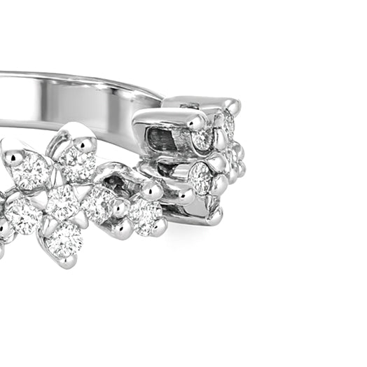 Anello - 18 carati Oro bianco - 0.70ct. tw. Diamante (Naturale)