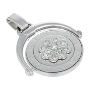 Ciondolo - 18 carati Oro bianco - 0.17ct. tw. Diamante (Naturale)