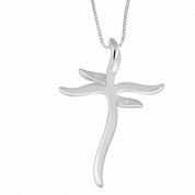 Collana con ciondolo - 18 carati Oro bianco - 0.08ct. tw. Diamante (Naturale) - Made in Italy - Handmade