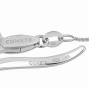 Collana con ciondolo - 18 carati Oro bianco - 0.08ct. tw. Diamante (Naturale) - Made in Italy - Handmade