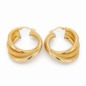 Orecchini - 18 carati Oro giallo - Made in Italy - Handmade