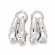 Orecchini - 18 carati Oro bianco - Made in Italy - Handmade