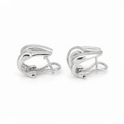 Orecchini - 18 carati Oro bianco - Made in Italy - Handmade