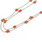 Collana - 18 carati Oro giallo Corallo